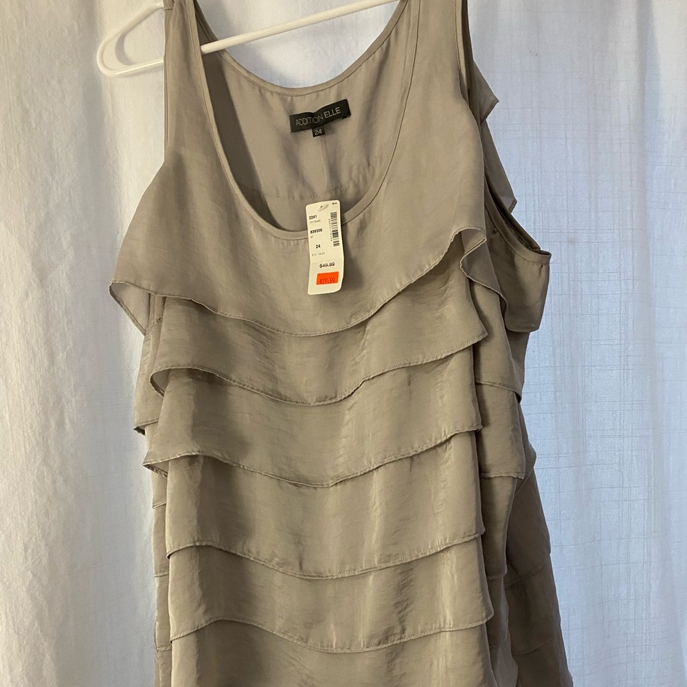 Nwt- sleeveless dress shirt/ cami